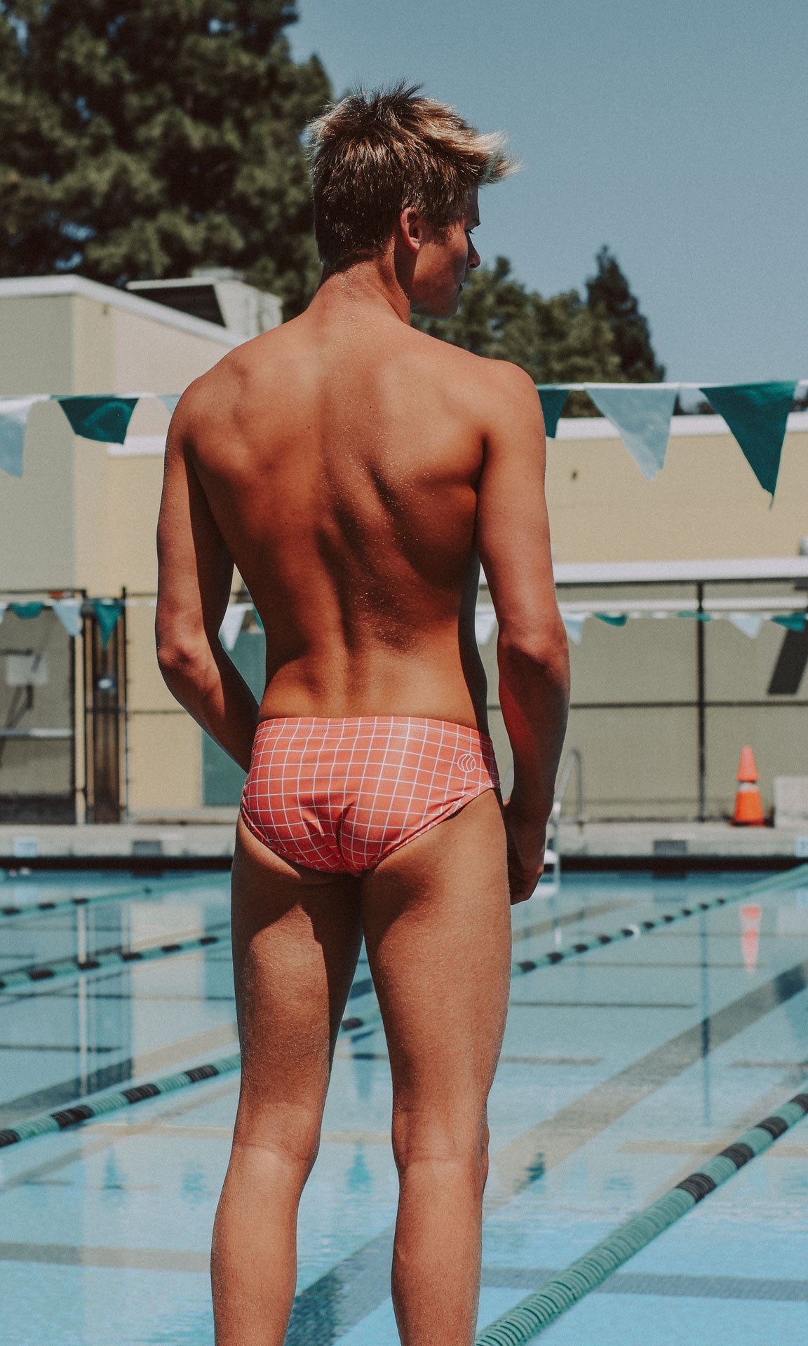 CORAL TILE MEN'S SWIM, WATER POLO, & DIVE BRIEF