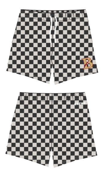 Bishop's WP 5" Trunks 2023 - Black/White Checkered