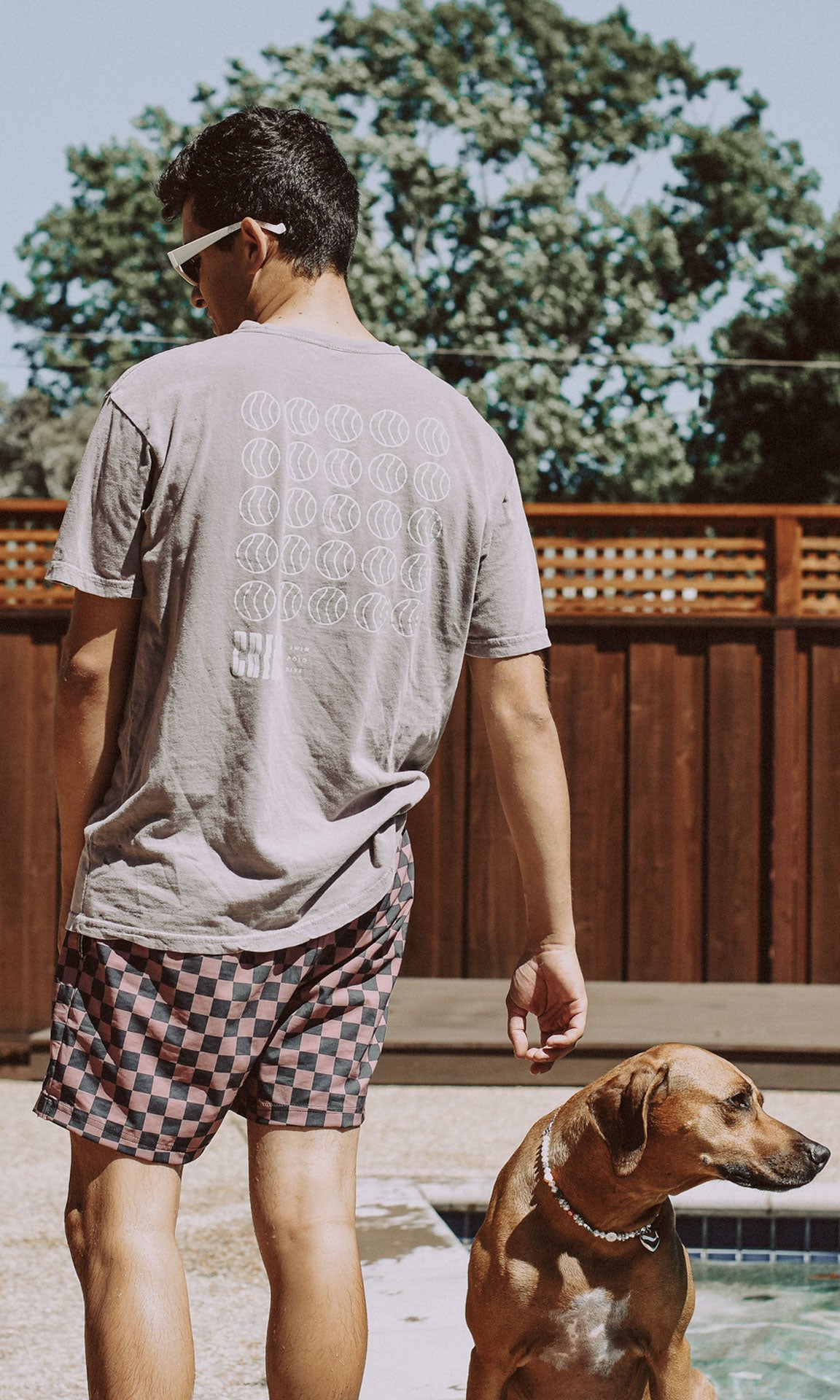 WAVY GRID TEE